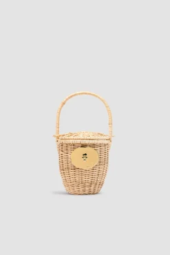 Panier seau en osier